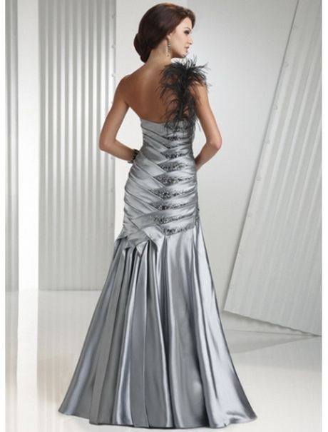 Abendkleid Silber 