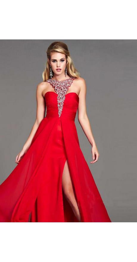 Abendkleid Rot R Ckenfrei