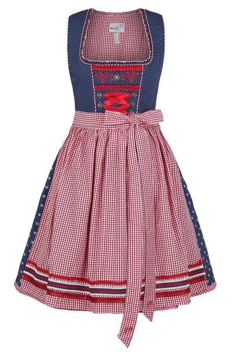 Marjo dirndl blau rot