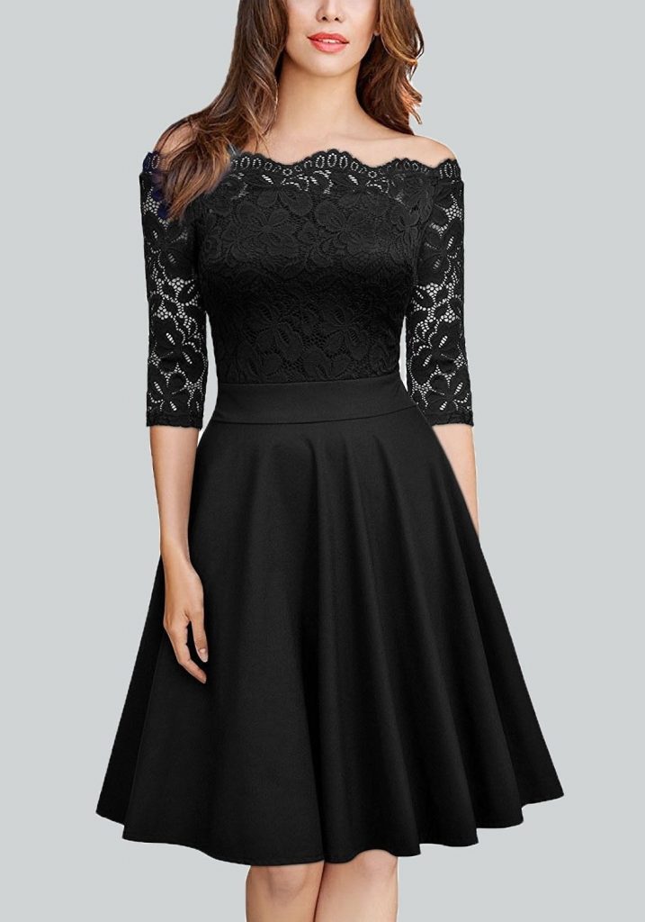 Damen kleider knielang elegant