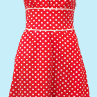 Kleid rot weiße punkte