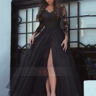 Kleid schwarz bodenlang