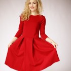 Kleid rot langarm
