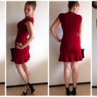 Outfit rotes kleid