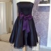 Kleid schwarz lila