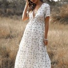 Kleid hippie style weiß