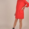 Kleid rot wolle