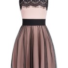 Kleid rosa schwarz