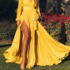 Kleid gelb langarm